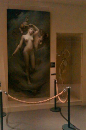 femme et squelette musee de brive 2015