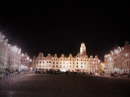 place des héros Arras nuit
