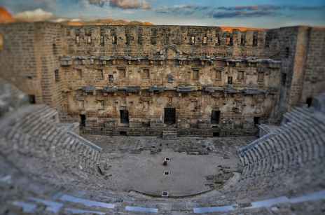 ancient architecture aspendos building